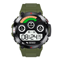 Smart Watch AK45 outdoor sport okosóra bluetooth telefon funkcióval - Jungle green
