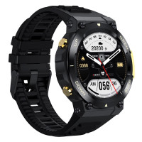 Smart Watch AK45 outdoor sport okosóra bluetooth telefon funkcióval - Star black