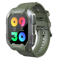 Smart Watch C20 ütésálló 5ATM vízálló outdoor sport okosóra - zöld