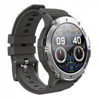 Smart Watch C21 outdoor ütésálló okosóra telefonhívás funkcióval - ezüst 