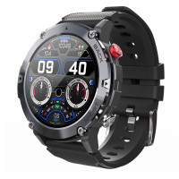 Smart Watch C21 outdoor ütésálló okosóra telefonhívás funkcióval - fekete