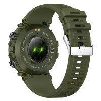 Smart Watch CF11 outdoor sport okosóra pulzusméréssel Bluetooth telefon funkcióval - sötétzöld