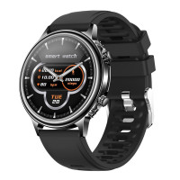 Smart Watch CF85 nagy méretű hívásfunkciós okosóra gumiszíjjal - fekete