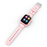 Smart Watch D35 duplakamerás 4G GPS SIM kártyás gyerek okosóra - rózsaszín