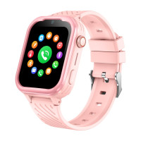 Smart Watch D39 GPS 4G SIM kártyás videohívásos okosóra fiataloknak - rózsaszín