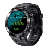 Smart Watch K37 GPS modulos sport okosóra véroxigén mérés funkcióval - fekete