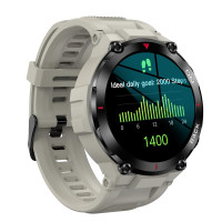 Smart Watch K37 GPS modulos sport okosóra véroxigén mérés funkcióval - szürke