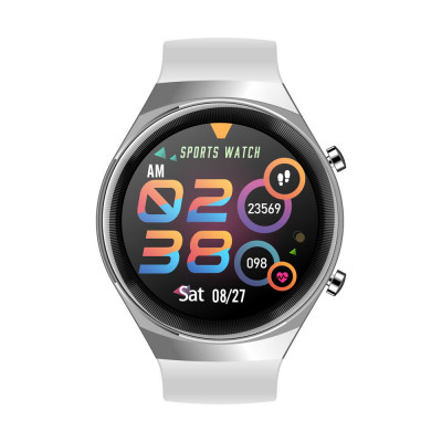 Smart Watch Q8 pulzusmérős telefonfunkciós okosóra - fehér