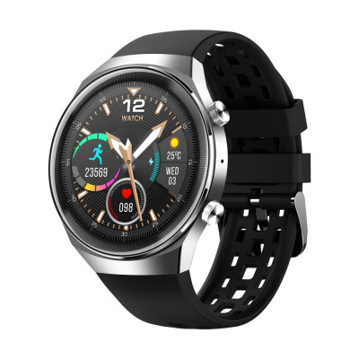 Smart Watch Q8 pulzusmérős telefonfunkciós okosóra - fekete-ezüst