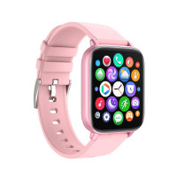 Smart Watch Y22 pulzusmérős és aktivitásmérős okosóra szögletes stílussal - pink
