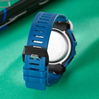 Ohsen outdoor strapabíró vízálló szögletes digitális sport karóra - kék